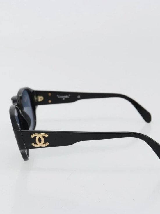CHANEL Sunglasses plastic Black CC Auth 180946 main image 3